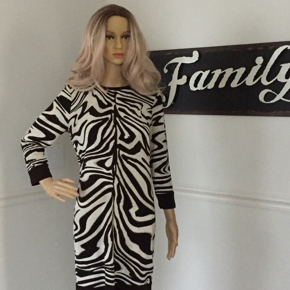 Michael Kors Zebra Dress Size S